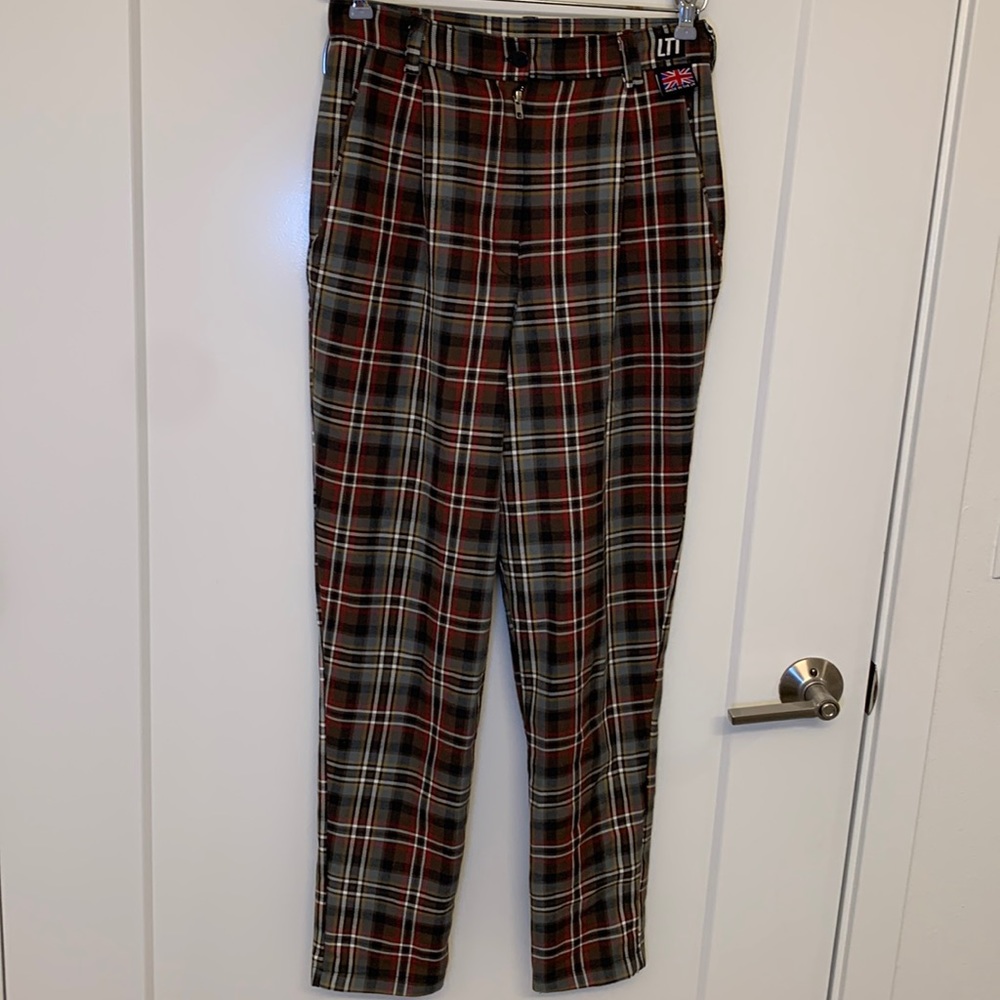 Love too true plaid trousers